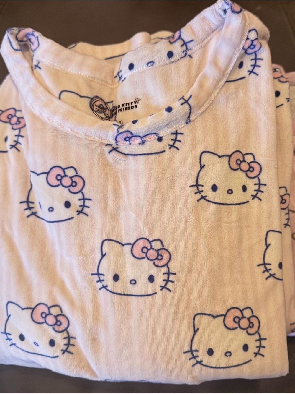 3 pairs of Sanrio Hello Kitty Light Pink Kids Pajama Sets